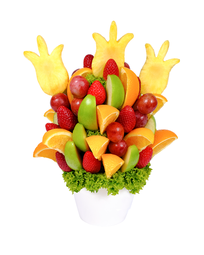 Frutiko ovocná kytice potěší každého učitele na Den učitelů.