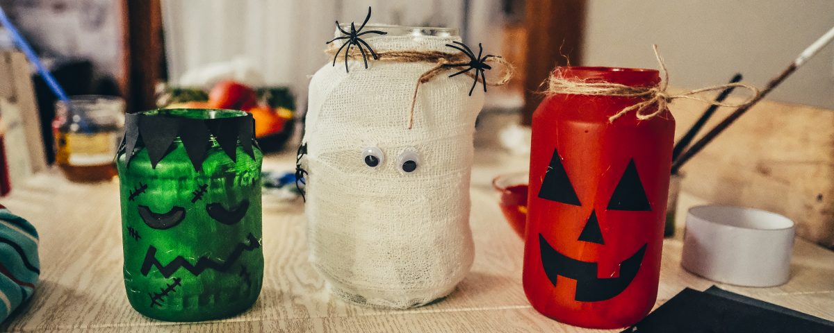 halloween DIY lampička